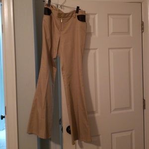 Michael Kors New Flare pant khaki and black detail